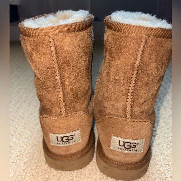 Ugg Girls Classic Short Chestnut 2 - Picture 4 of 5